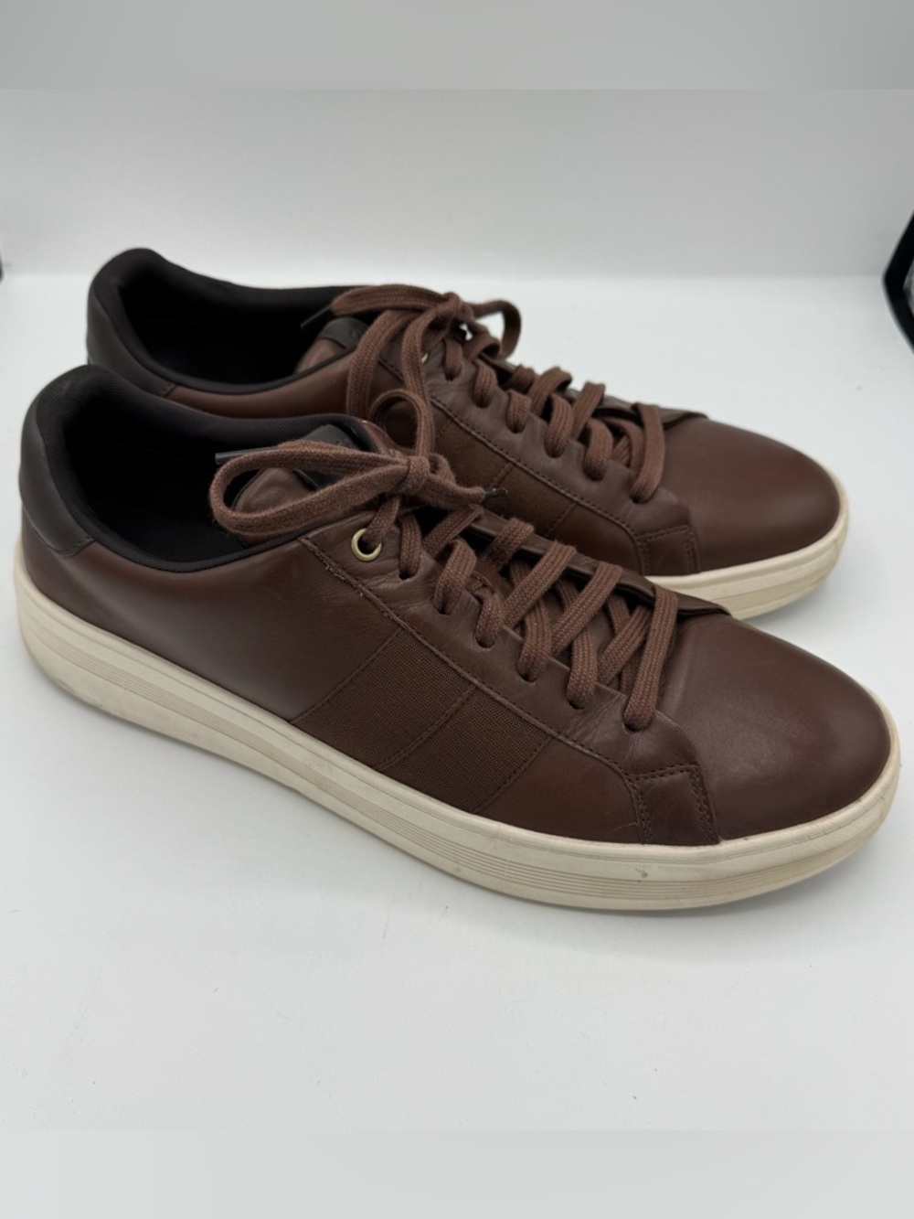 Cole Haan Men's Grand Crosscourt‎ Premier Sneakers in brown leather size 12